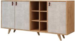  Hanah Home Console Oak White Prilika