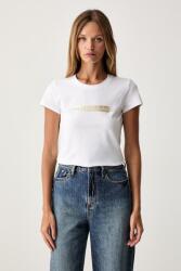 Giorgio Armani női t-shirt pamut elasztánnal - fehér XL - answear - 22 990 Ft
