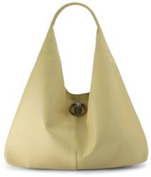 Kurt Geiger London női bőr vászontáska CHELSEA LG SLOUCH HOBO - bézs Univerzális méret