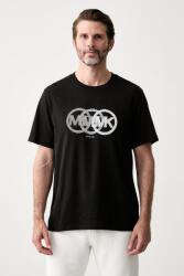 Michael Kors férfi pamut póló - fekete XXXL