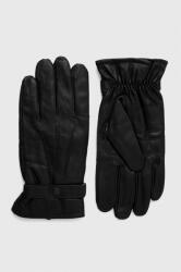 Barbour bőr kesztyű - fekete S - answear - 31 990 Ft
