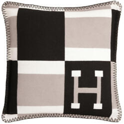 King Home Paris Home Geometrikus Díszpárna Fekete-Szürke H-Mintával (KHM-5900168835610)