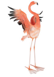 Kare Design Flamingo Road Fly Polimer Korall Dekoratív Szobor (KHM-63948)