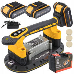 Powermat Akkumulátoros Vibrációs Vákuumemelő - 150kg teherbírás, 280x150mm talp - 2 db 21V akkumulátorral (PM-APWDP-150T) (POW-PM1262)