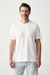 Giorgio Armani férfi pamut póló - fehér S - answear - 25 990 Ft
