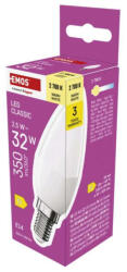 EMOS ZQ3D11 LED izzó Classic gyertya / E14 / 2, 5 W (32 W) / 350 lm / Meleg fehér (1525731226)