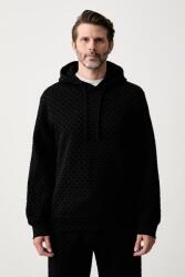 Giorgio Armani kapucnis melegítőfelső férfi pamuttal - fekete S - answear - 55 990 Ft