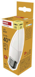 EMOS ZL4F22 LED izzó Basic gyertya / E27 / 5, 5 W (40 W) / 470 lm / Meleg fehér (1525743201)