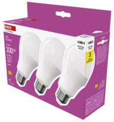 EMOS ZQ5E63.3 LED izzó Classic A60 / E27 / 13 W (100 W) / 1521 lm / Természetes fehér (1525733478)