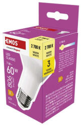 EMOS ZQ7E41 LED izzó Classic R63 / E27 / 7 W (60 W) / 806 lm / Meleg fehér (1525733294)