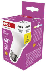 EMOS ZQ7E43 LED izzó Classic R63 / E27 / 7 W (60 W) / 806 lm / Természetes fehér (1525733487)