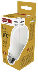 EMOS ZL5F68 LED izzó Basic A60 / E27 / 15, 3W (100 W) / 1521 lm / Természetes fehér (1525743421)