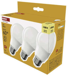EMOS ZL5F47.3 LED izzó Basic A60 / E27 / 8, 8 W (60 W) / 806 lm / Meleg fehér (1525743244)