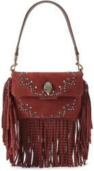 Kurt Geiger London keresztpántos táska női velúrbőr OXFORD - burgundia Univerzális méret