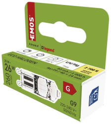 EMOS ZE0304 halogén izzó JC G9 25W 260lm (1528020000)