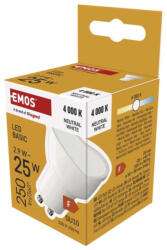 EMOS ZL8F03 LED izzó Basic MR16 / GU10 / 2, 9 W (25 W) / 250 lm / Természetes fehér (1525730429)