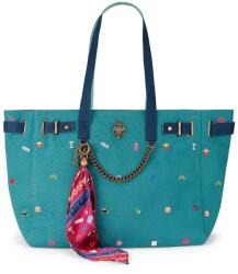 Kurt Geiger London női vászontáska SLOANE - türkiz Univerzális méret