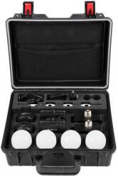 NANLITE Kit 4xBec foto LED lumina continua NanLite PavoBulb 10C RGBWW