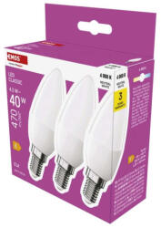 EMOS ZQ3E23.3 LED izzó Classic gyertya / E14 / 4, 2 W (40 W) / 470 lm / Természetes fehér (1525731436)