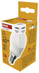 EMOS ZL1F48 LED izzó Basic MINI GLOBE E14 / 8, 8 W (60 W) / 806 lm / Természetes fehér (1525731458)
