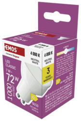 EMOS ZQ8D63 LED izzó Classic MR16 fehér/ GU10 / 7 W (72 W) / 1000 lm / Természetes fehér (1525730435)
