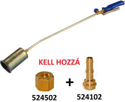 Extol gázégő PB gázhoz, égőfej átmérő: 60 mm, telj. hosszúság: 760 mm, G3/8" csatlakozó, tömlővéges adapter 524102, 524502 (8848110)