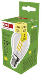 EMOS ZF1D52 LED izzó Filament Mini Globe / E14 / 7 W (75 W) / 1055 lm / meleg fehér (1525731259)