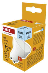 EMOS ZL8F54 LED izzó Basic MR16 fehér/ GU10 / 10 W (72 W) / 1000 lm / Hideg fehér (1525730117)