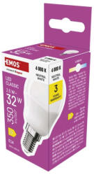EMOS ZQ1D13 LED izzó Classic Mini Globe / E14 / 2, 5 W (32 W) / 350 lm / Természetes fehér (1525731429)