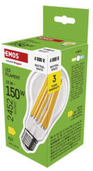 EMOS ZF5D83 LED izzó Filament A70 / E27 / 18 W (150 W) / 2452 lm / Természetes fehér (1525743401)