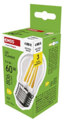 EMOS ZF6D43 LED izzó Filament Mini Globe / E27 / 5, 9 W (60 W) / 806 lm / Természetes fehér (1525743404)