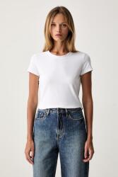 Giorgio Armani basic női pamut elasztánnal - fehér L - answear - 22 990 Ft