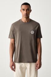 Giorgio Armani férfi pamut póló - barna S - answear - 25 990 Ft