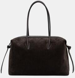 Yuzefi női velúrbőr vászontáska LARGE BRIOCHE DUFFLE - barna Univerzális méret