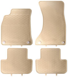 Geyer & Hosaja AUDI A4 B8 8K Geyer Prémium beige - bézs gumiszőnyeg szett patenttal