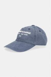 Armani Exchange baseball sapka férfi pamut - sötétkék Univerzális méret - answear - 28 990 Ft
