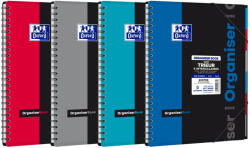 OXFORD Caiet cu spirala A4+, 6 separatoare, 80 file, matematica, OXFORD Organiser