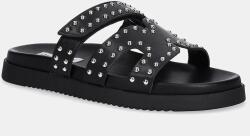 Steve Madden bőr papucs Missile-S - fekete Női 37
