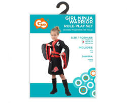 GoDan Costum carnaval Ninja Warrior 120/130 cm (7-8 ani) pentru Fete GD2291 Costume bal mascat copii (GD2291) Costum bal mascat copii