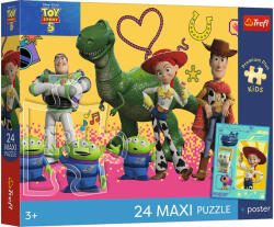 Trefl Toy Story 5 Jucării și prieteni, puzzle maxi de 24 piese - Trefl (14394) Puzzle
