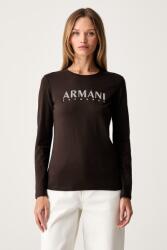 Giorgio Armani hosszúujjú női pamut - barna S - answear - 26 990 Ft
