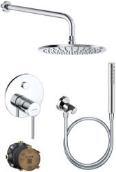 Kludi Sistem de dus incastrat, Kludi Bozz Push, cu para 1 jet, agatatoare, furtun, palarie 1 jet si brat dus, crom (387590576+3912005-00+6432505-00+88022)