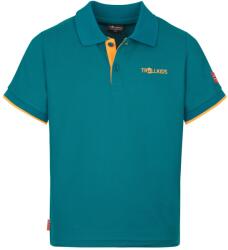 Trollkids Детска поло тениска Trollkids Kid's Bergen Polo XT Polo shirt - Lagoon Green / Sahara Sunset - размер 110 (EU) (704-1800-0614)