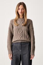 Max Mara női gyapjú pulóver WKDALBEN - barna XS