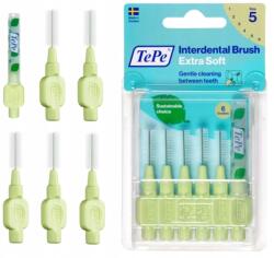 TePe Extra Soft fogköztisztító kefe 0, 8 mm zöld bliszter 6 db (122665)