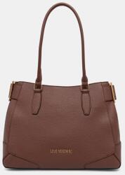 Moschino női műbőr vászontáska - barna Univerzális méret - answear - 83 990 Ft