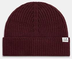C. P. Company beanie merinógyapjúból - burgundia Univerzális méret