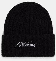 Moschino sapka női gyapjúval - fekete Univerzális méret - answear - 42 990 Ft