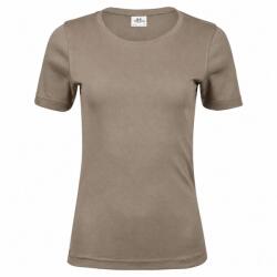 Tee Jays Tricou de damă cu mânecă scurtă Interlock - Deschisă maro | 2XL (TJ580N-1000327660)