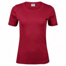 Tee Jays Tricou de damă cu mânecă scurtă Interlock - Roșie închisă | 3XL (TJ580N-1000182121)